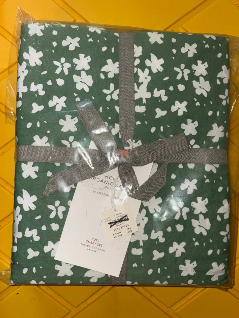 Anthropologie Holly Organic Sateen Sheet Set